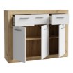 Forte Комод 120 см Baccio, дуб Artisan / белый, BCCK231-C804 - Home Club, изображение 5