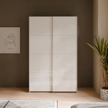 Forte Шкаф 120 см Sophistispace, белый / белый глянцевый, SSQS62411-C04 - Home Club