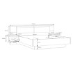 Forte Ліжко 285 см Panoptik, дуб «Ріва»/пісочний, PNPL3182B-Q203 - Home Club, зображення 10