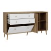 Forte Комод 160 см Harllson, белый/дуб Mauvella, HLTK231REC-M807 - Home Club, изображение 5