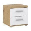 Forte Приліжкова тумба 40 см з шухлядами Winnie, дуб Artisan/білий, WNK08-C804 - Home Club, зображення 4