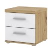 Forte Приліжкова тумба 40 см з шухлядами Winnie, дуб Artisan/білий, WNK08-C804 - Home Club, зображення 6