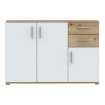 Forte Комода 120 см Net 106 Білий/Дуб Artisan, IKLK232-C830 - Home Club, зображення 2