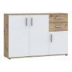 Forte Комода 120 см Net 106 Білий/Дуб Artisan, IKLK232-C830 - Home Club, зображення 4