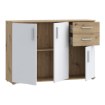 Forte Комода 120 см Net 106 Білий/Дуб Artisan, IKLK232-C830 - Home Club, зображення 5