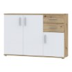 Forte Комода 120 см Net 106 Білий/Дуб Artisan, IKLK232-C830 - Home Club, зображення 6