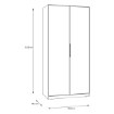 Forte Шафа 100 см Cadixo, дуб Artisan, CDXS82-D78 - Home Club, зображення 6