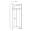 Forte Шафа 100 см Cadixo, дуб Artisan, CDXS82-D78 - Home Club, зображення 7