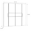 Forte Шафа 200 см Narago Old – Wood Vintage/Бетон, KLTS62321-C754 - Home Club, зображення 7