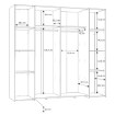 Forte Шафа 200 см Narago Old – Wood Vintage/Бетон, KLTS62321-C754 - Home Club, зображення 8