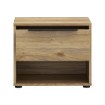Forte Приліжкова тумба 50 см із шухлядою Orkney, дуб Mauvella, OKYK011-D108 - Home Club, зображення 3