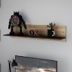 Forte Настенная полка 110 см Lya, дуб Mauvella/дуб Cabezone, LYAB01-M687 - Home Club
