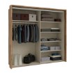 Forte Шкаф 231 см Ricciano «Песочный»/«Дуб с прослойками», RCQS92413B-Q250 - Home Club, изображение 4