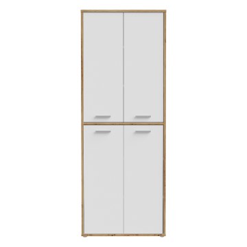 Forte Шкафчик 90 см Keflavik, белый/дуб Artisan, KFLS822-C881 - Home Club
