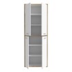 Forte Шафа 90 см Keflavik, білий/дуб Artisan, KFLS822-C881 - Home Club, зображення 3