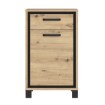 Forte Шафа для взуття в стилі лофт, 55 см, з висувною шухлядою Trondheim, дуб Artisan/чорний дуб, TDHD211-C773 - Home Club, зображення 2