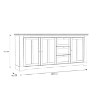 Forte Комод провансальского стиля Iloppa, 205 см, TIQK241-J99 - Home Club, изображение 4