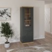 Forte Витрина 70 см Pontypool, дуб «Маувелла»/«Уни Вольфрам Серый», PNTV711-Q243 - Home Club, изображение 2