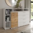 Forte Комода 155 см Mayacus Білий/Дуб Mauvella, JCKK351L-M949 - Home Club