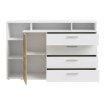 Forte Комода 155 см Mayacus Білий/Дуб Mauvella, JCKK351L-M949 - Home Club, зображення 3