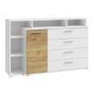 Forte Комода 155 см Mayacus Білий/Дуб Mauvella, JCKK351L-M949 - Home Club, зображення 4