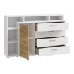 Forte Комода 155 см Mayacus Білий/Дуб Mauvella, JCKK351L-M949 - Home Club, зображення 5