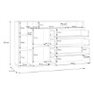 Forte Комода 155 см Mayacus Білий/Дуб Mauvella, JCKK351L-M949 - Home Club, зображення 8