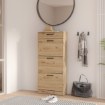 Forte Шафка для взуття 60x20 см із шухлядою Niko, дуб Artisan, NIKD311-D78 - Home Club