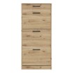 Forte Шафка для взуття 60x20 см із шухлядою Niko, дуб Artisan, NIKD311-D78 - Home Club, зображення 2