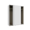 Forte Шкаф с раздвижными дверцами 170 см Sophistispace, белый, SSQS82411-120 - Home Club, изображение 5