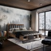 Forte Двоспальне ліжко 160x200 см Jakobina Дуб Клепковий/Дуб Чорний, JKBL1165-C795 - Home Club