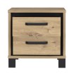 Forte Приліжкова тумба 50 см із шухлядами Trondheim, дуб Artisan/чорний дуб, TDHK011-C773 - Home Club, зображення 3