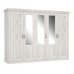 Forte Шкаф с зеркалом 270 см Kashmir, белая сосна, KSMS85-D43 - Home Club, изображение 3