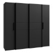 Forte Шкаф 200 см Kalixtus, чёрный/белый, KLTS62321-Q217 - Home Club, изображение 4