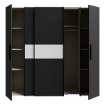 Forte Шкаф 200 см Kalixtus, чёрный/белый, KLTS62321-Q217 - Home Club, изображение 6