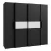 Forte Шкаф 200 см Kalixtus, чёрный/белый, KLTS62321-Q217 - Home Club, изображение 7