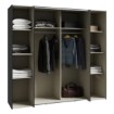 Forte Шкаф 200 см Kalixtus, чёрный/белый, KLTS62321-Q217 - Home Club, изображение 9