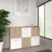Forte Комода 115 см Quadro, дуб «Сонома»/білий, QDRK17-Q45F - Home Club