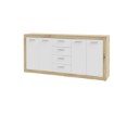 Forte Комода 200 см Baccio Дуб Artisan / Білий, BCCK251-C804 - Home Club, зображення 6