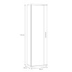 Forte Шкаф для обуви с зеркалом 50 см Net106, белый, MS162-120 - Home Club, изображение 6