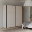 Forte Розсувна шафа 220 см Waikato, пісочний, WKTS92316-M902 - Home Club