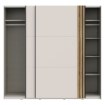 Forte Розсувна шафа 220 см Waikato, пісочний, WKTS92316-M902 - Home Club, зображення 3