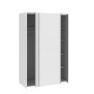 Forte Розсувна шафа 120 см Ozzula, біла, OZLS722X10-120 - Home Club, зображення 3