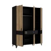 Forte Шкаф в стиле лофт с ящиком Lya, дуб Cabezone/дуб Mauvella, LYAS831-M688 - Home Club, изображение 3