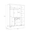 Forte Шкаф в стиле лофт с ящиком Lya, дуб Cabezone/дуб Mauvella, LYAS831-M688 - Home Club, изображение 5