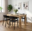 Forte Розкладний стіл 120x85 см, дуб Mauvella, TMST142-D108 - Home Club