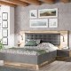 Forte Кровать 265 см Ricciano «Бетон» (темно-серый)/«Дуб с сучками», RCQL2164B-C692 - Home Club