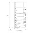 Forte Стелаж 75 см Archbox, пісочний, T2KR411-U60 - Home Club, зображення 9
