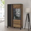 Forte Витрина 100 см Hayato, черный/альпийская ель, HYTV521R-M215 - Home Club