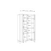 Forte Витрина 100 см Hayato, черный/альпийская ель, HYTV521R-M215 - Home Club, изображение 5